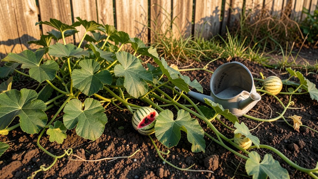 Crimson Watermelon Plant: Bold Blooms and Juicy Harvests in One Season
