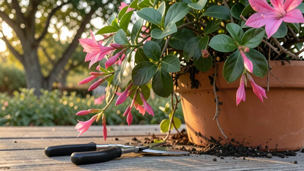 Dipladenia Plant Pruning: Precision Trimming for Longer Blooms