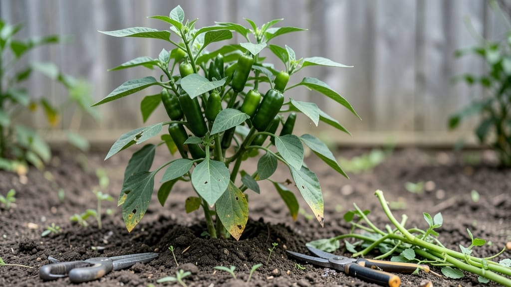 Trim Jalapeño Plant: Precision Cuts for Bushier Growth and Higher Yield