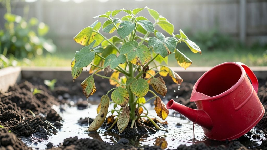Overwatered Bean Plants: Revive Drowning Roots in 3 Simple Steps