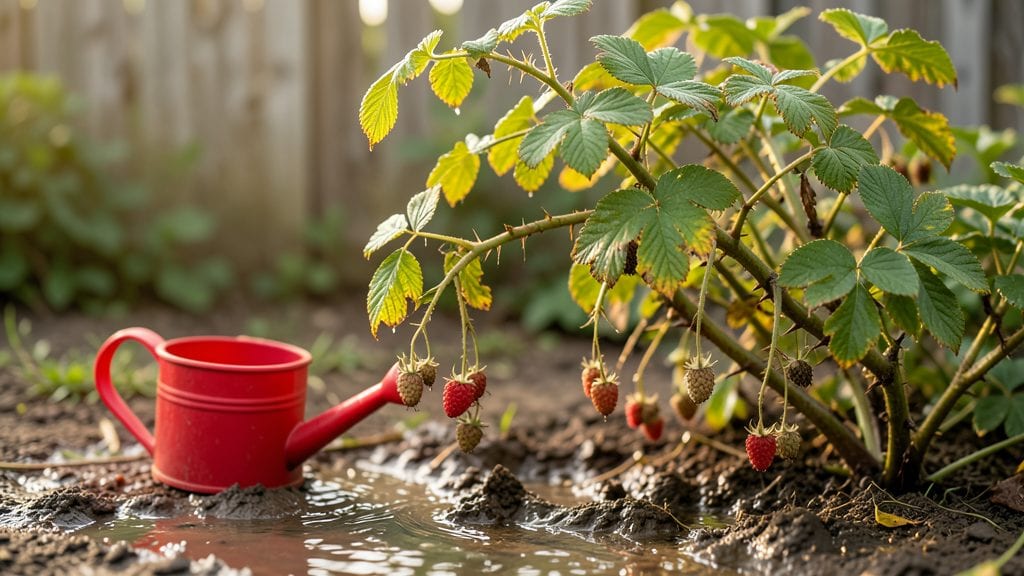 Overwatered Raspberry Plant: Root Revival in 3 Simple Steps