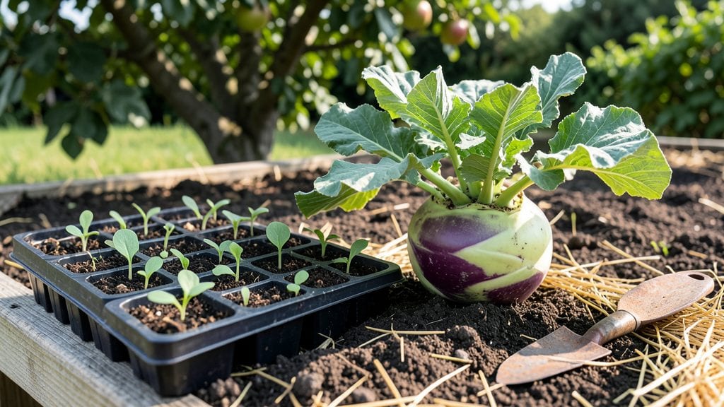 Planting Kohlrabi Seeds: Fast Germination and Compact Harvest Success