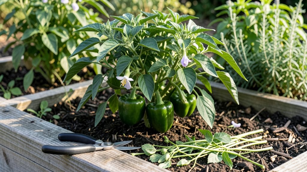 Pruning Green Pepper Plants: Year-Round Productivity With 3 Strategic Cuts
