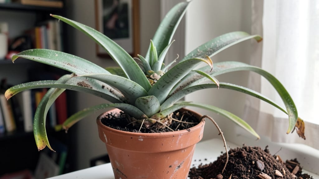 Repotting Pineapple Plants: Thriving Growth in Fresh Soil and Pots