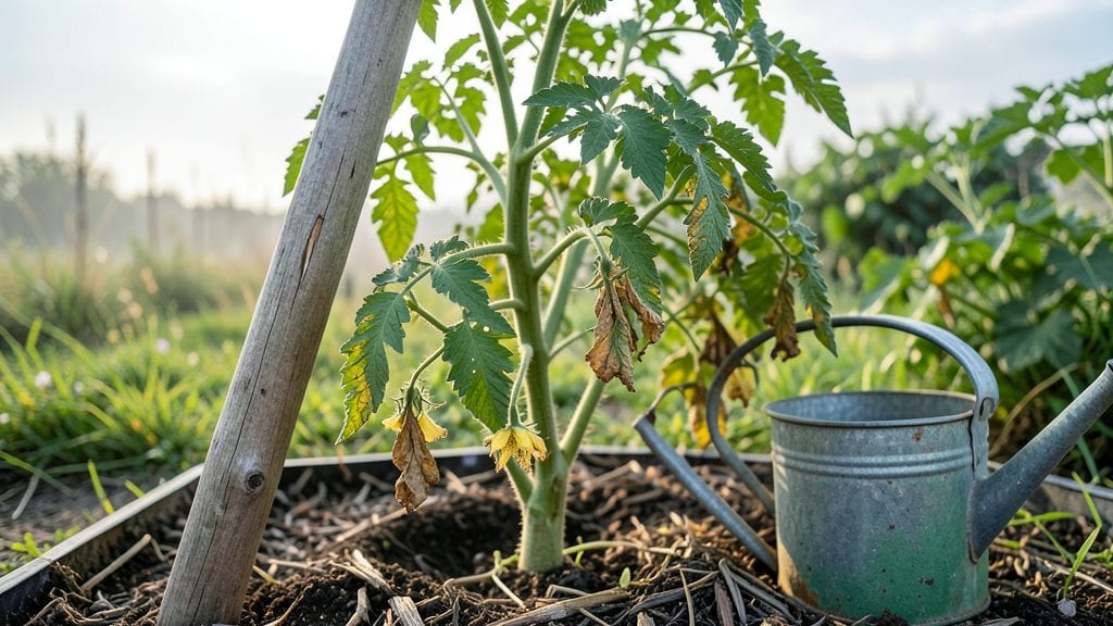 Sad Tomato Plant Revival: Root Recovery Tricks for Wilted Leaves