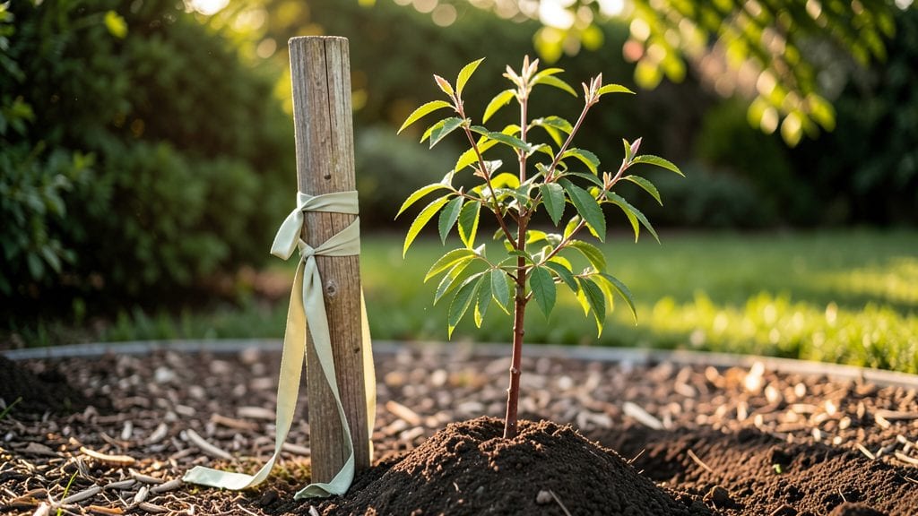 Staking Newly Planted Trees: Secure Growth Without Root Stress